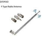 Universal Telescopic Radio Antenna with Multiple Connector Adapters