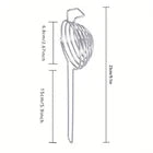 Long Handle Egg Separator – Stainless Steel Egg Yolk & White Strainer for Baking and Cooking