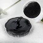 Silicone Scalp Massager Shampoo Brush – Manual Hair & Scalp Scrubber with Soft Flexible Bristles for Deep Cleansing and Relaxing Massage