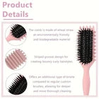 Bounce Curl Define Styling Brush - Frizz Preventing Curling Comb with Smooth Tex