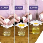 Flower Egg Yolk Separator & Egg White Strainer – Reusable Kitchen Baking Tool
