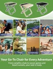 Portable Folding Camping Stool – Lightweight Collapsible Outdoor Seat with Carrying Strap, Padded Top & Compact Foldable Design
