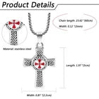 Cross Pendant Necklace – Vintage Christian Cross Necklace with Detailed Design, Religious Jewelry for Men & Women