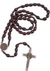 Classic Beaded Rosary Prayer Beads with Cross Pendant – Traditional Religious Devotional Prayer Necklace for Personal Use, Prayer & Gift