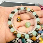 Natural Stone Beaded Bracelet – Multicolor Crystal Gemstone Stretch Bracelet