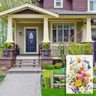 Spring Summer Colorful Floral Garden Flag 12x18 Inch Double Sided Outside Farmho