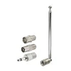 Universal Telescopic Radio Antenna with Multiple Connector Adapters