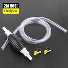 Siphon Hand Pump Portable Manual Car Fuel Transfer for Gas Gasoline Petrol 2M