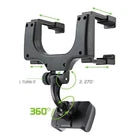 360° Rotatable Rearview Mirror Car Phone Holder Universal Mount Adjustable Stand