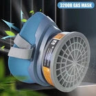Silicone Half Face Gas Mask Paint Spray Chemical Respirator Reusable 95% Filter