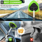 Long Handle Reusable Silicone Cleaning Brush with 3 Replacement Heads & Spray Bottle
