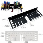 Tool Rail Rack Holder Screwdriver Organizer Wall Mount Hanger Shelf for Garage