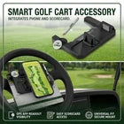 Golf Cart Steering Wheel Cell Phone Mount, Flip Up Phone Holder For Golf Cart