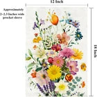 Spring Summer Colorful Floral Garden Flag 12x18 Inch Double Sided Outside Farmho
