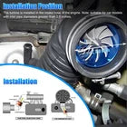 Air Intake Turbine Fan 2.5" Single Fan Universal Fit For Cars Trucks SUV USA