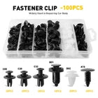 Car Push Rivet Clips Set – Universal Automotive Plastic Trim Fasteners for Bumper, Door Panel, Fender & Interior