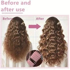 Bounce Curl Define Styling Brush - Frizz Preventing Curling Comb with Smooth Tex
