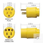10Pcs Yellow Car Trim Clips – Automotive Plastic Screw Grommet Fasteners for Body Panels, Mouldings & Interior Trim