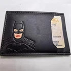 Share Batman Style PU Leather Wallet with ID Window Card Holder Superhero Mask Design