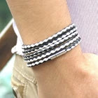 Elegant Multi-Strand White Bracelet – Stylish Layered Wrist Cuff for Women, Casual Wear & Everyday Fashion