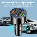 Fast Car Charger PD 66W Quad USB Cigarette Lighter Socket Power Adapter