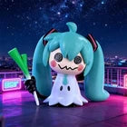 Cute Anime Character Figurine Doll – Blue Hair Fantasy Girl Collectible Figure with Decorative Accessory