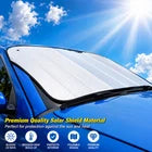 Car Windshield Sun Shade 55 x 27 Inch – Universal Foldable Reflective Auto Window Heat Protector