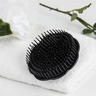 Silicone Scalp Massager Shampoo Brush – Manual Hair & Scalp Scrubber with Soft Flexible Bristles for Deep Cleansing and Relaxing Massage