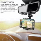 360° Rotatable Rearview Mirror Car Phone Holder Universal Mount Adjustable Stand