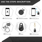 Black Teardrop Keychain Blanks – Stylish Key Ring Tags for Car Keys, Bags, Gifts & Custom DIY