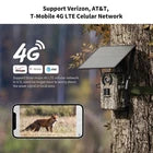 Solar Powered Trail Camera – Outdoor Wildlife Game Camera with Built-In Solar Panel, Night Vision & Motion Detection