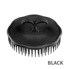Silicone Scalp Massager Shampoo Brush – Manual Hair & Scalp Scrubber with Soft Flexible Bristles for Deep Cleansing and Relaxing Massage
