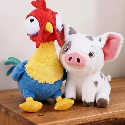 2PCS Moana Plush Set Hei Hei Rooster & Pua Pig Stuffed Animal Doll Toy 20cm GiftView Sold History
