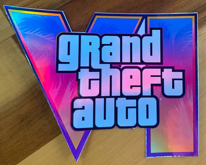 GTA VI Logo Graphic Decal – Colorful Grand Theft Auto VI Design