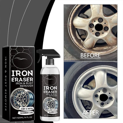Iron Eraser Rust Remover Spray, Car Wheel Paint Brake Dust Fast Cleaner 120ML